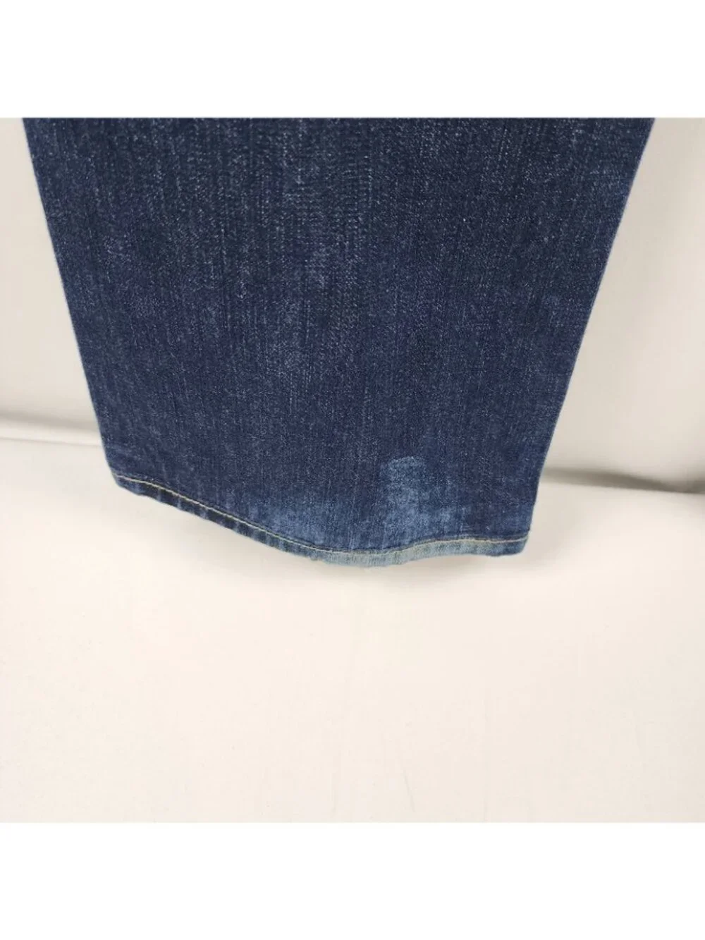 True Religion Jeans Mens 38 Ricky Flap Straight Blue M24859P43 Altered Hem Waist